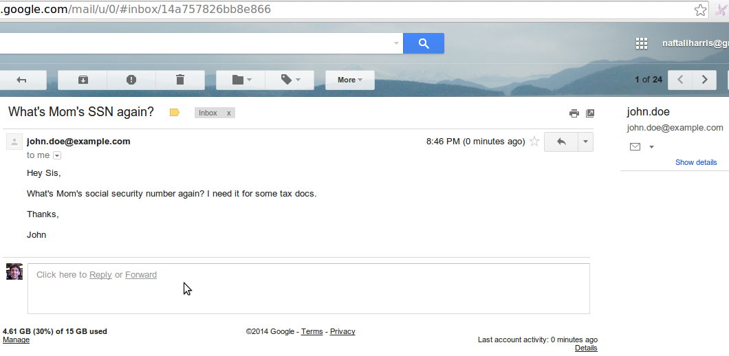 gmail screenshot