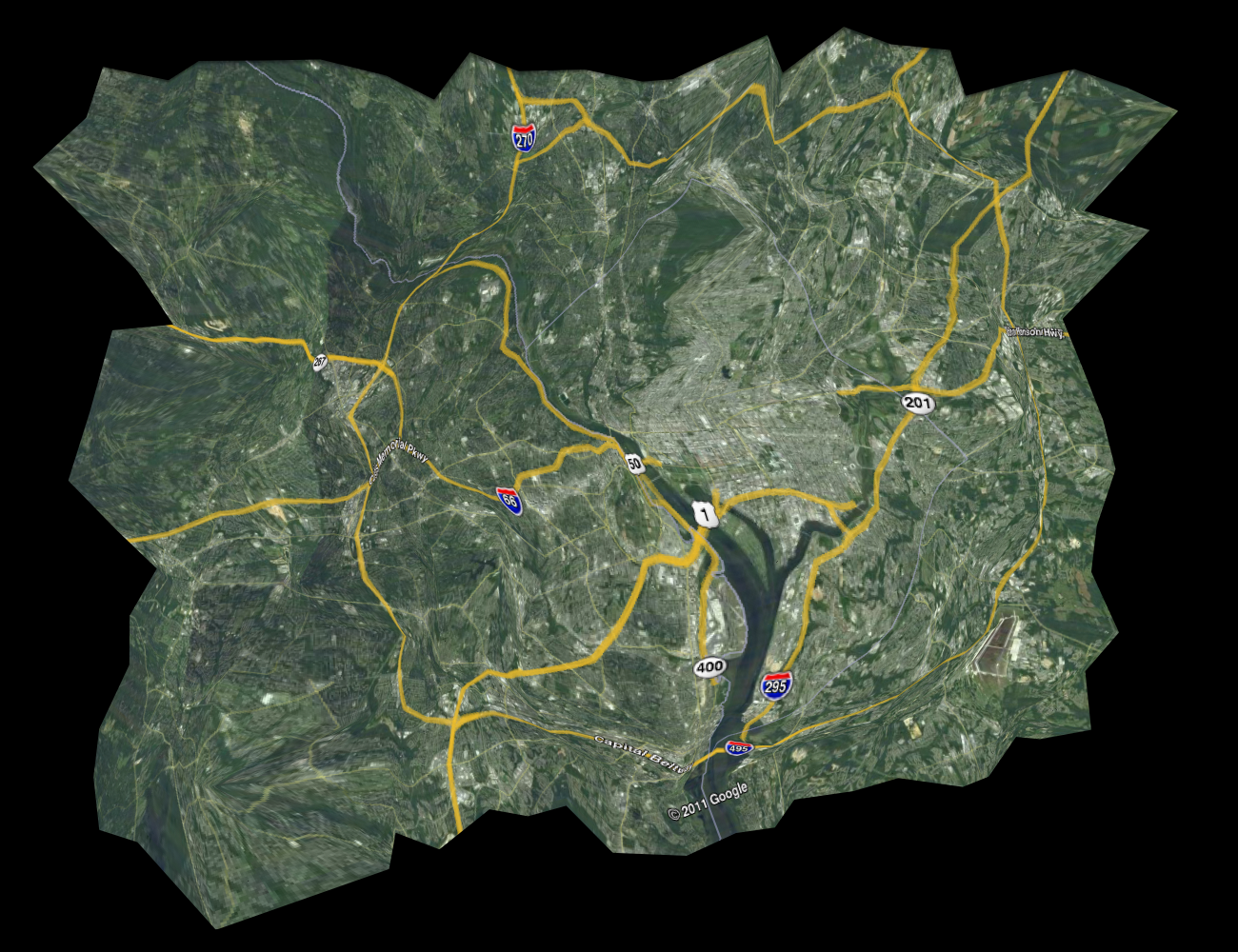 The transformed map
